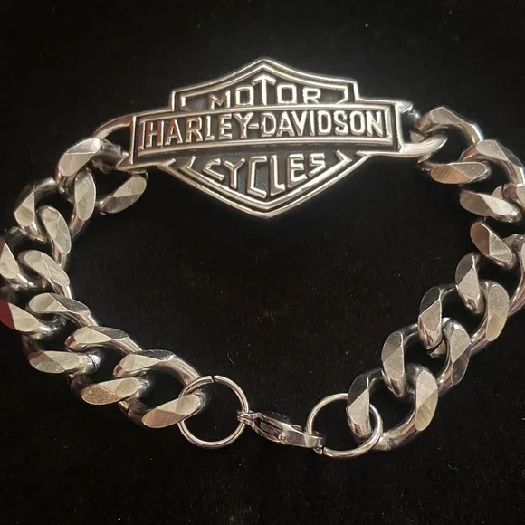 Harley-Davidson Silver Chain Bracelet - Picture 1 of 3